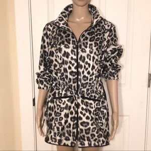 UbU leopard packable hooded travel rain anorak M